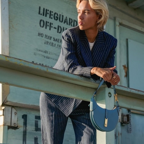 New.Polo Ralph Lauren Pinstripe Double Breasted Linen Blazer NWT Size 2 - Picture 5 of 6